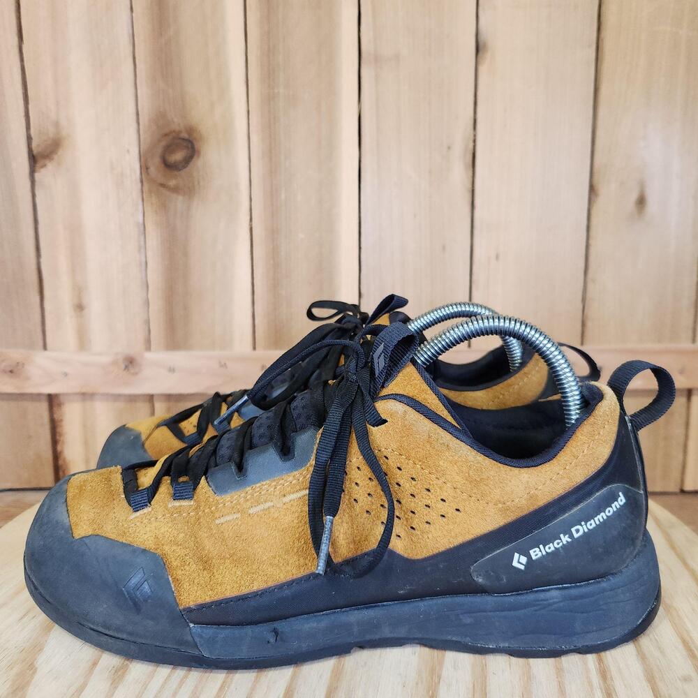 Black Diamond Approach Shoes Mens 8.5 Brown Suede Trail Hiking Low Top Sneakers
